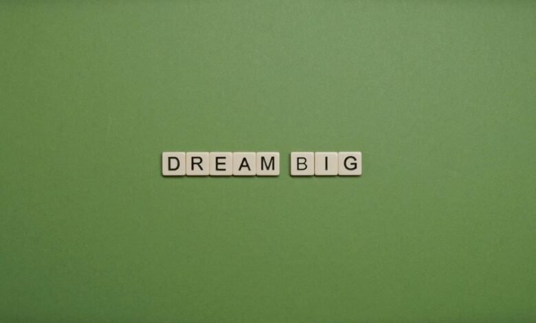 dream big never stop