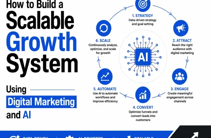 How to Build a Scalable Growth System Using Digital Marketing and AI